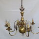 6 brass chandelier branches dutch style