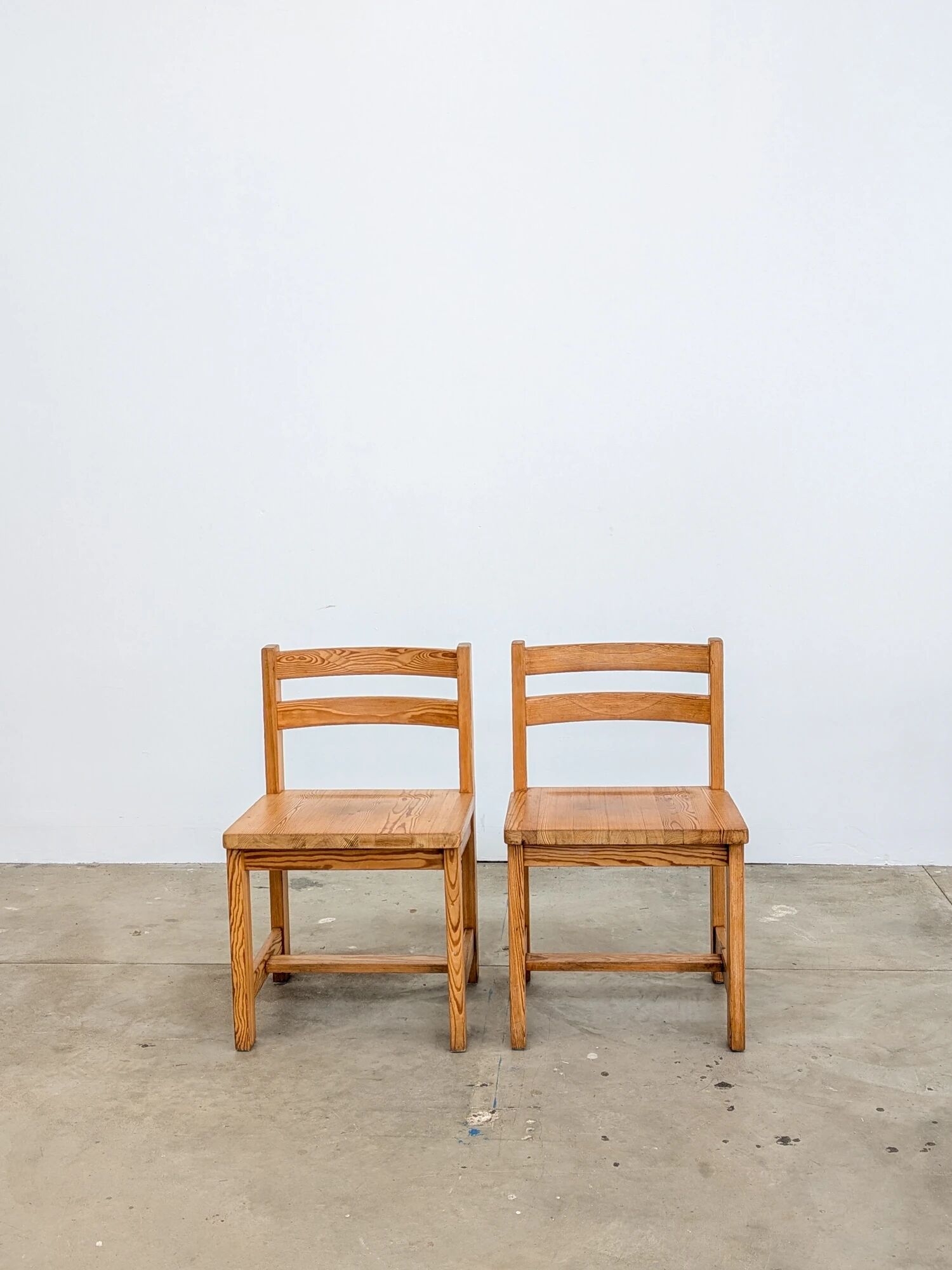 Scandinavian pine chairs, set of 4