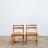 Scandinavian pine chairs, set of 4