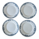 4 Lily Longchamp dinner plates