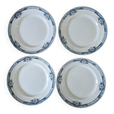 4 Lily Longchamp dinner plates