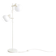 Lampadaire en métal blanc en forme de champignon