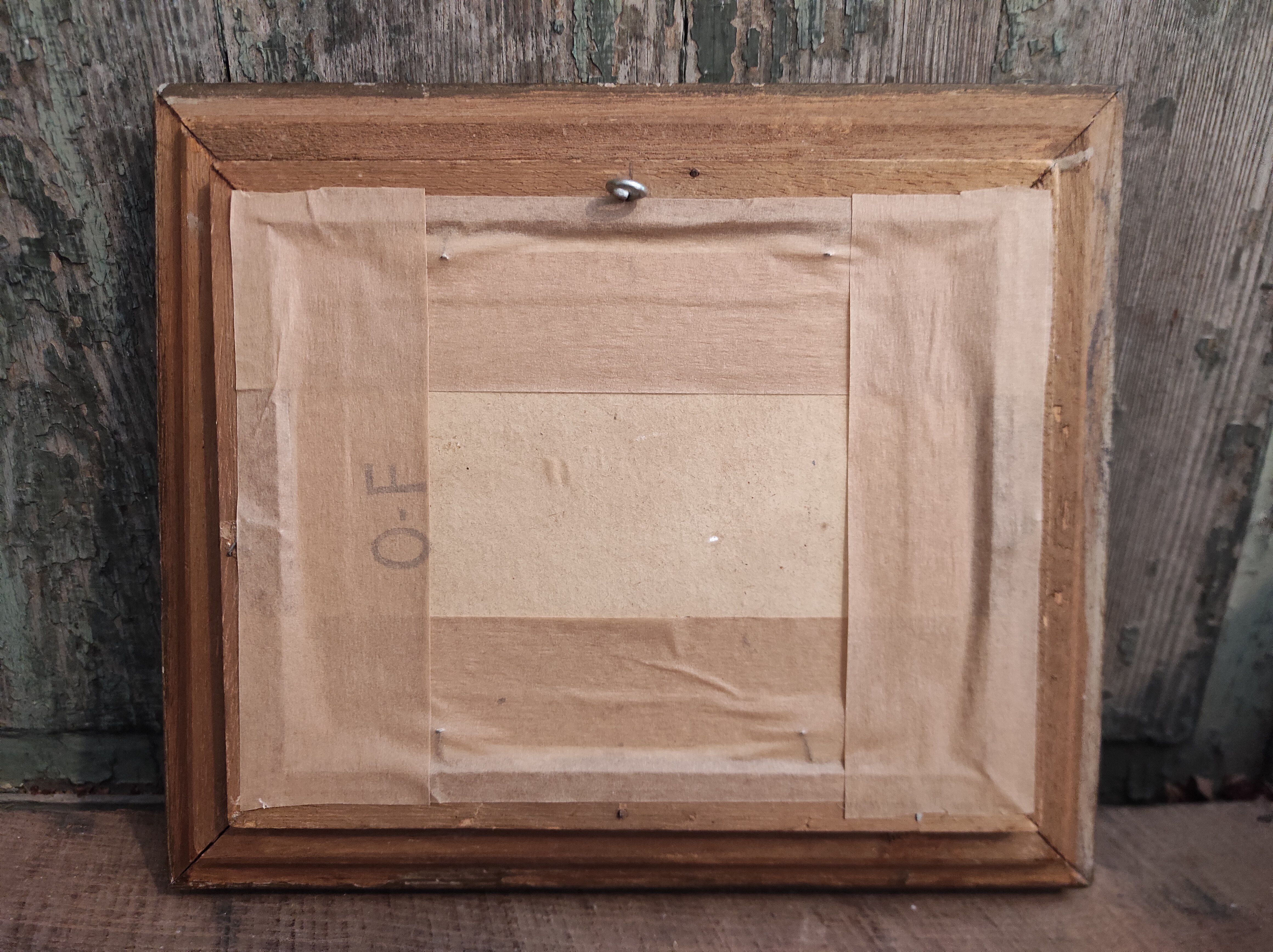 Peinture à l’huile vintage, signée Botel, française