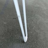 Outdoor metal table series Tio minimalist by Chris Martin for Massproductions, Finland.