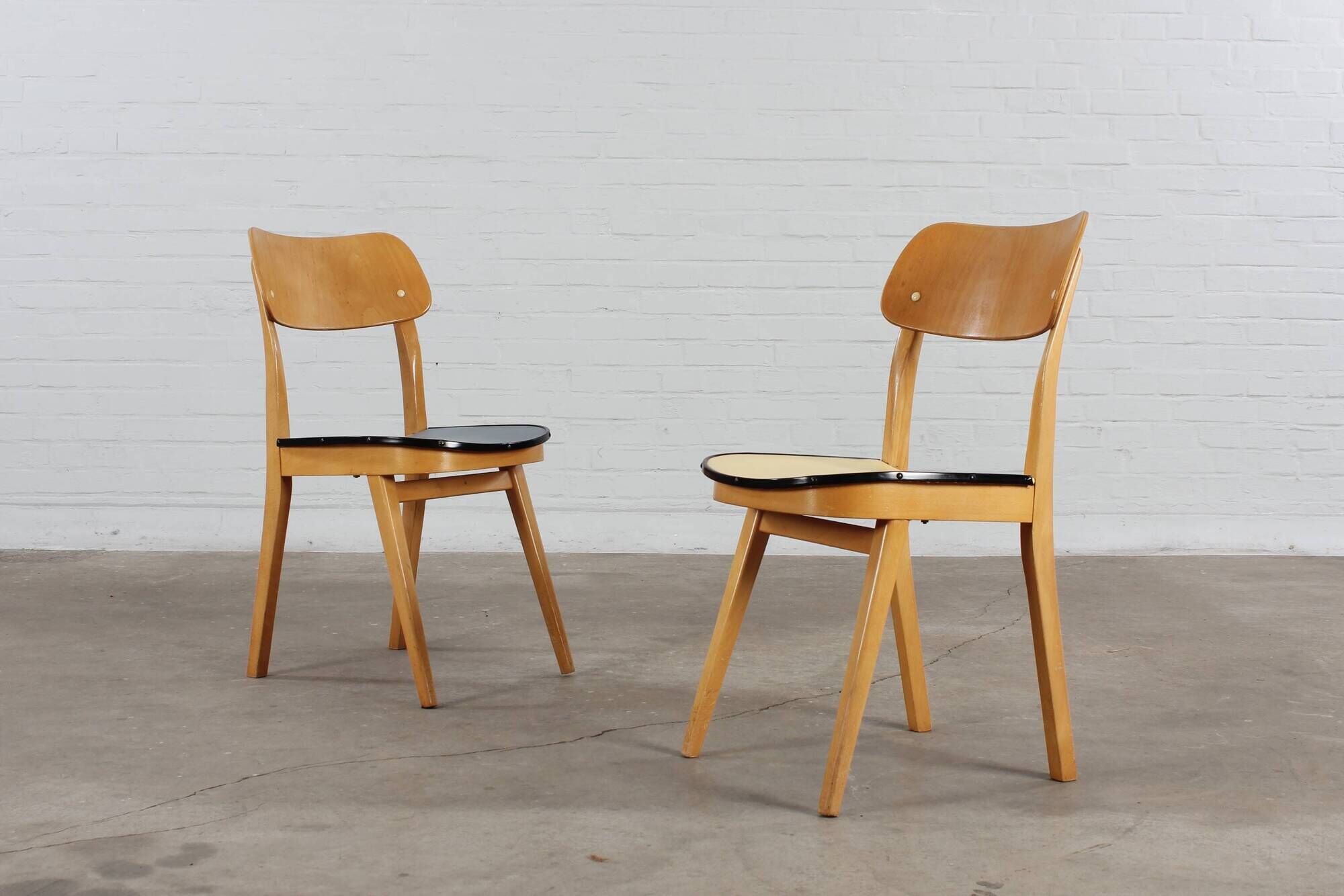 50s kitchen chairs 2-piece set rockabilly vintage design