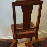 Set of 4 restored Art deco chairs