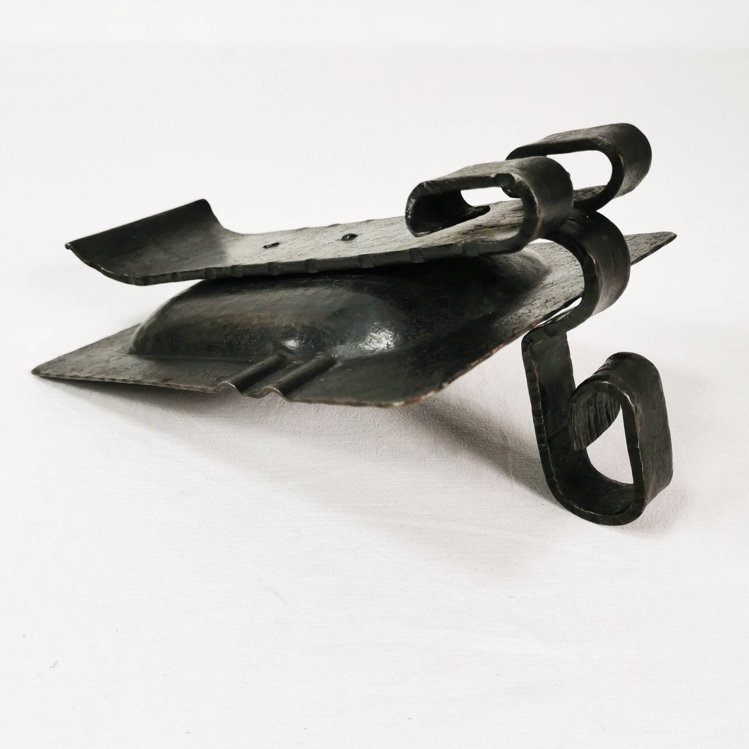 Hand-forged Brutalist-style study ashtray, Belgium, 1960s.