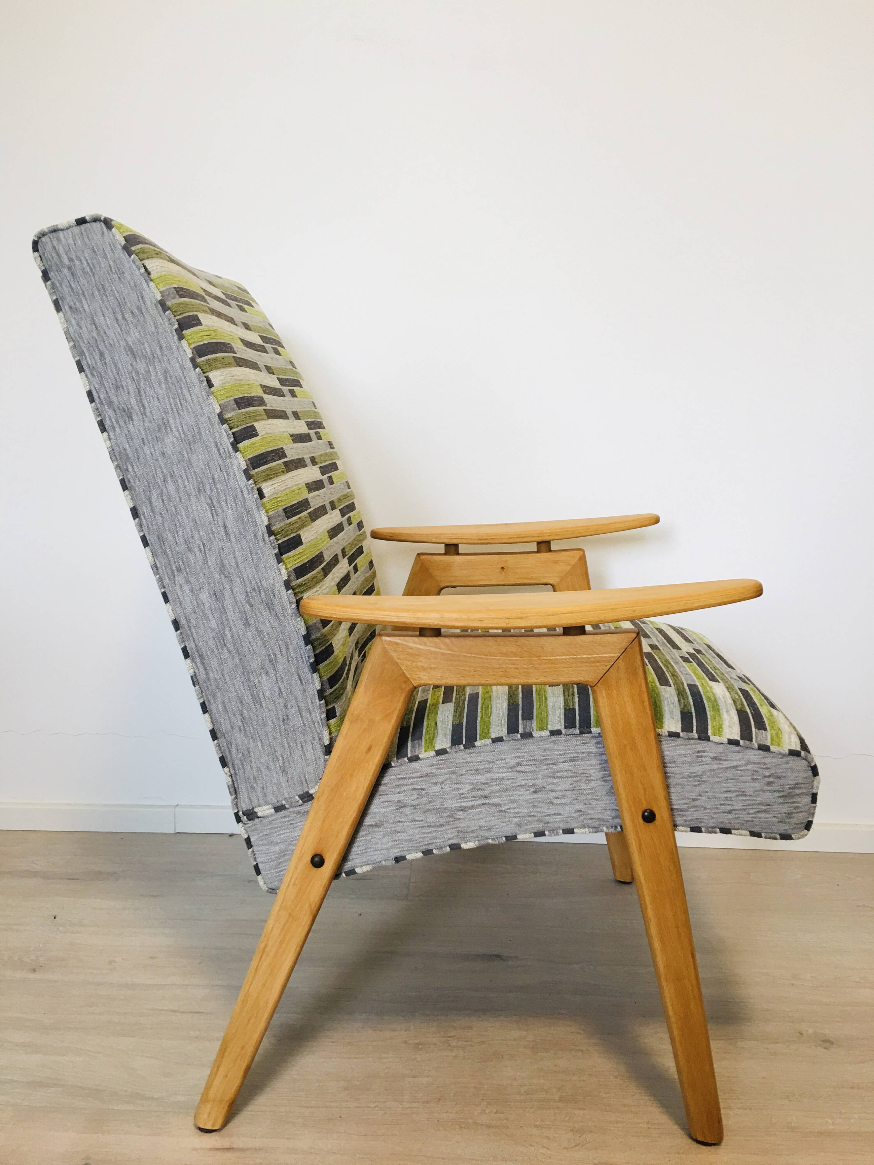 Fully Restored Vintage Armchair by Jaroslav Smidek for Ton, 1960’s
