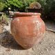 Ancient terracotta pottery jar