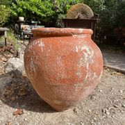 Jarre poterie en terre cuite ancienne
