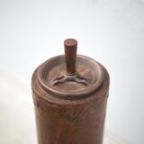 Vintage standing ashtray, push ashtray, brutalist ashtray, metal ashtray, end of sofa