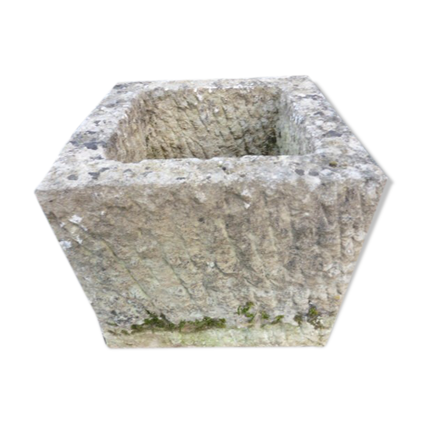 carved stone flower tray in 1950 square