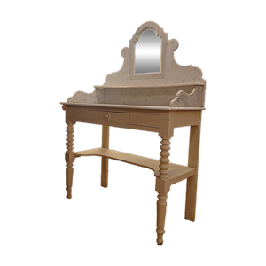 Belle et grande coiffeuse - marbre blanc