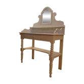 Beautiful and large white dressing table, white marble from the 19th century.