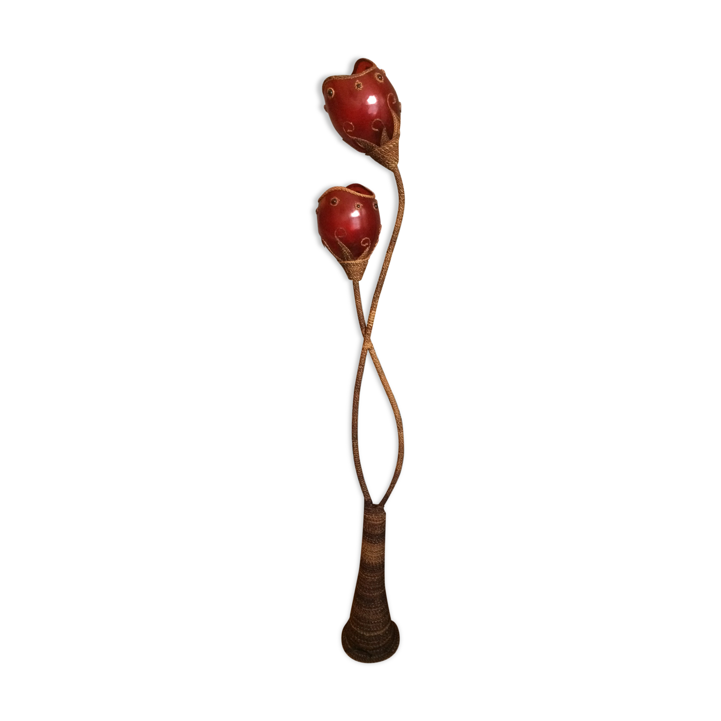 Carnival lamp in Fiber of Glass and Wicker