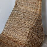 Vintage chaise longue "Karlskrona" in rattan by Carl Öjerstam, 1990