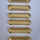 Vintage Art Deco Knife Rest – Cream Beige Ceramic with Gold Trim
