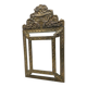 Miroir en laiton à parcloses du XIXe