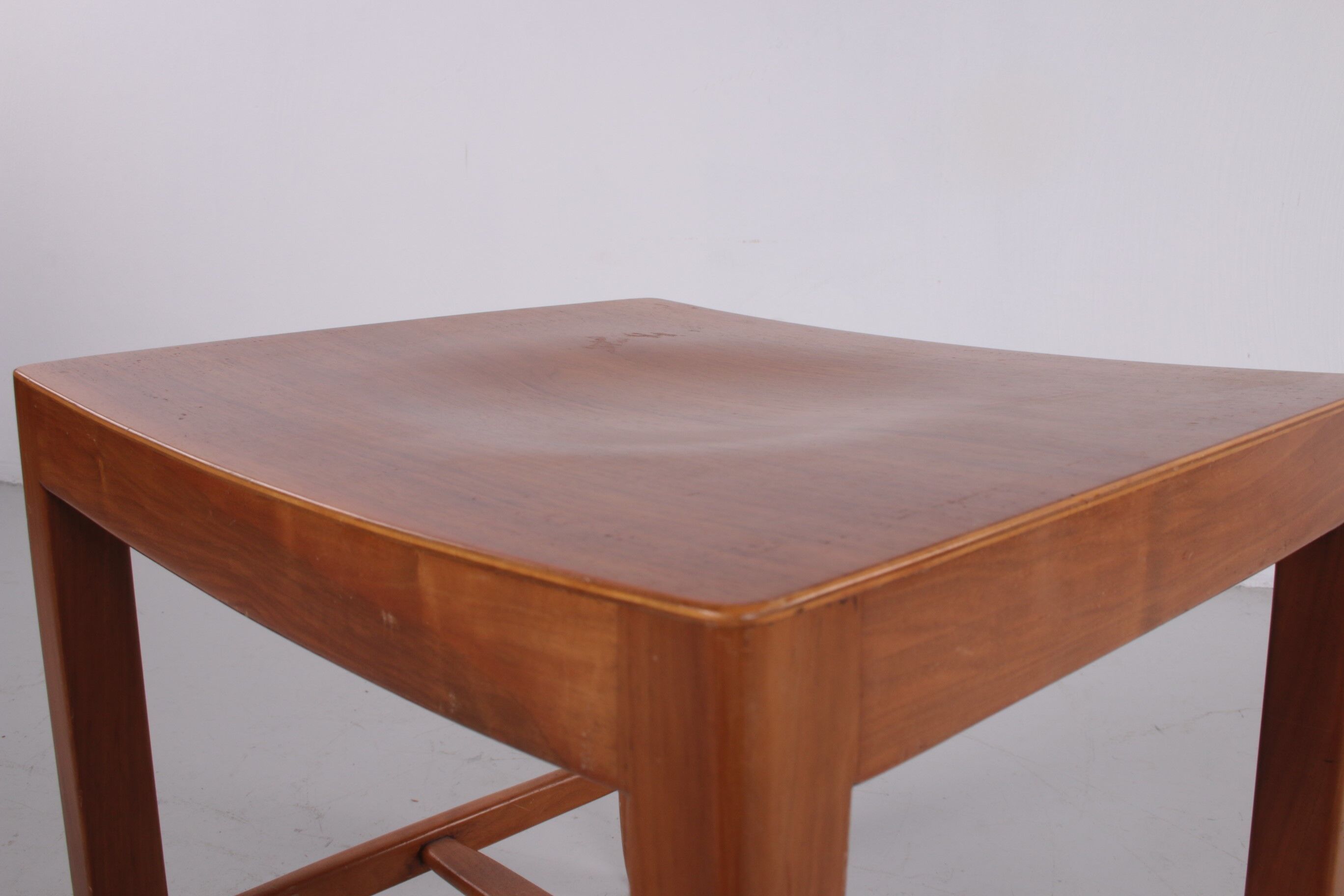 Danish beech wood sidetable / stool, 1960s
