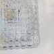 Square glass wall light ceiling lamp 1970 1980 seventies eighties