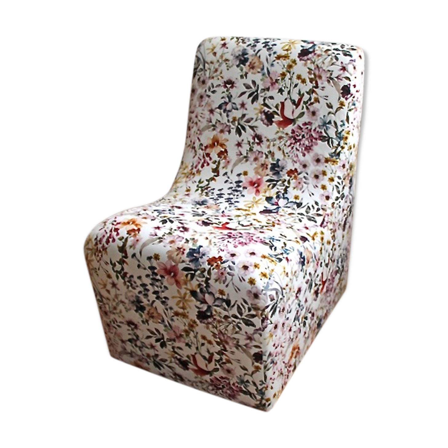 Restored vintage low chair