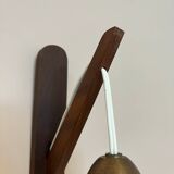 Vintage wall lamp glass danish design