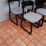 Set of 4 chairs sled 1970