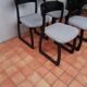 Set de 4 chaises traineau 1970