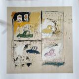 Jean michel basquiat, old cars 1981, sous licence artestar ny