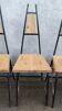 Series of 4 vintage industrial style chairs