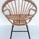Fauteuil enfant vintage années 60/70 rotin et osier