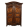Important Louis XV wedding wardrobe in walnut and burl.
