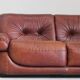 Vintage Sapporo Italian leather sofa Mobil Girgi 1970s