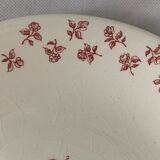 12 flat plates in red earthenware Gien 1970