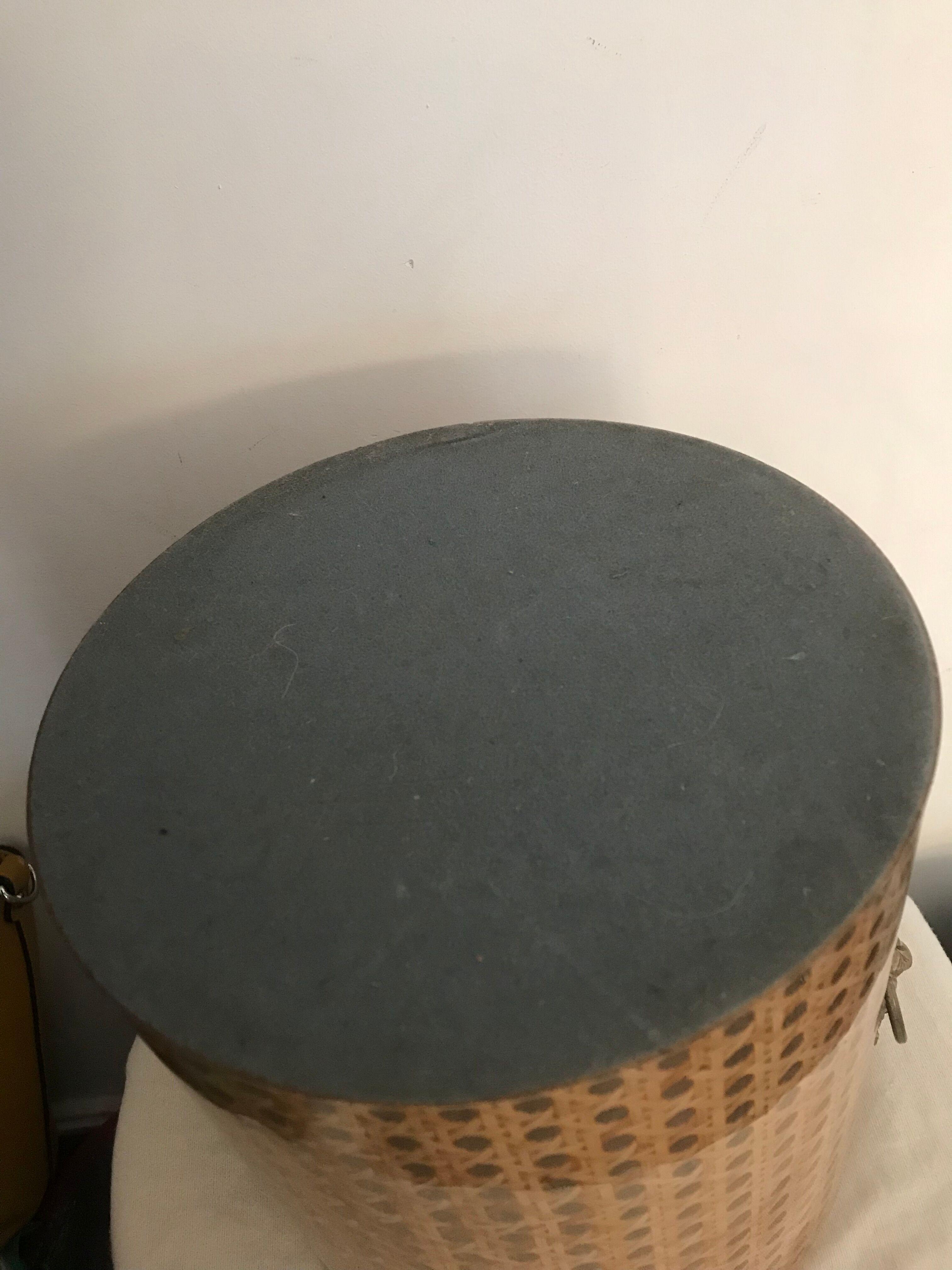 Lucite and brass magazine rack