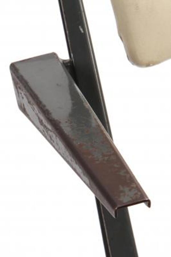 White pyramid chairs by Wim Rietveld for Ahrend de Cirkel, 1964, set of 3