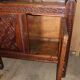 Wedding chest Afghan XIX folk art furniture carved wood
