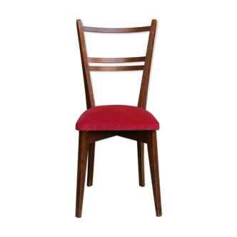 Vintage chair wood and velvet