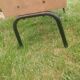 Vintage antique display shelf with Scandinavian tapered legs.