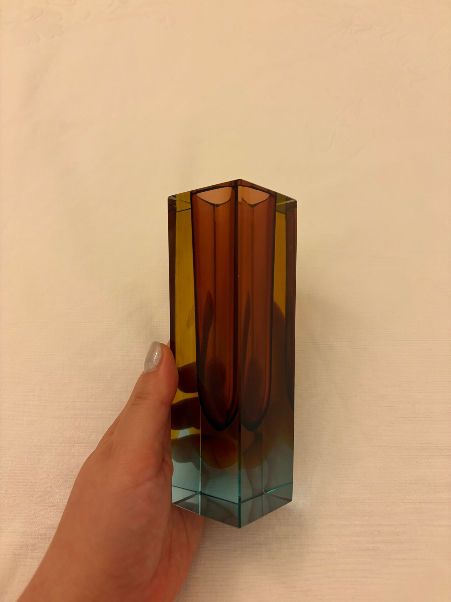 Sommerso vase Flavio Poli Murano 1960