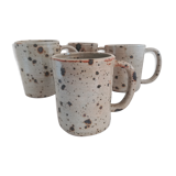 Set of four terracotta mugs