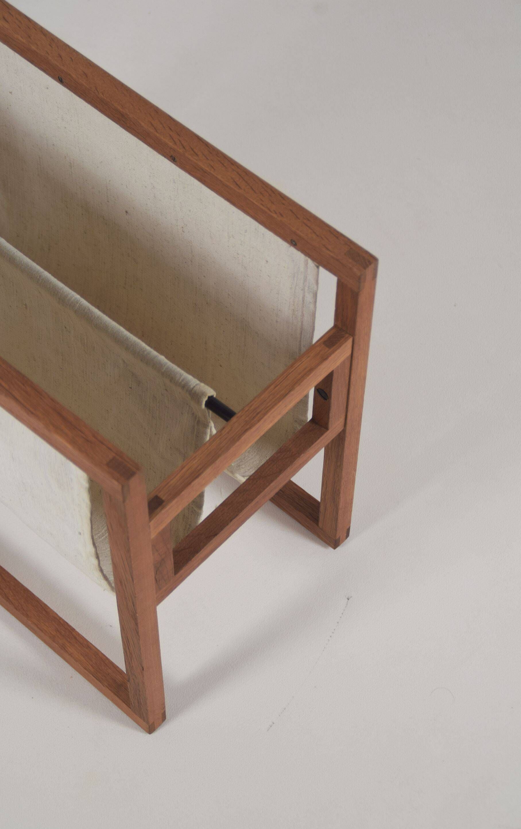 Danish magazine holder by Henning Wind-Hansen for Sika Mobler, 1960s