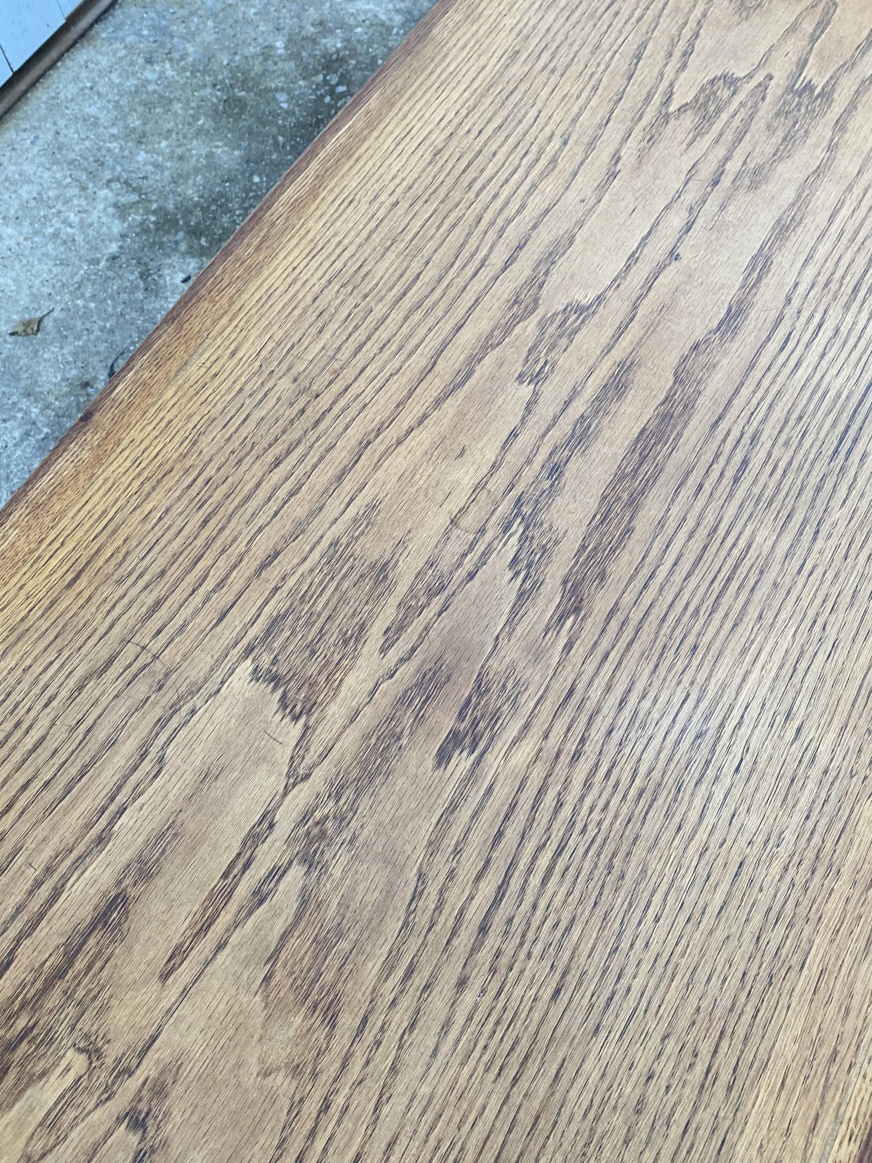 Rustic oak farmhouse coffee table, monastery style, 1950s