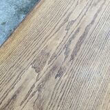 Rustic oak farmhouse coffee table, monastery style, 1950s
