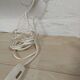 Seventies brushed steel flower lamp