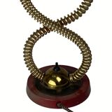 Lampe de table architecturale tubulaire en laiton du milieu du siècle, années 1960