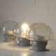 Set Of 3 / Vintage Wall Mushroom  Lamp / Ceiling Light / Industrial Sconces