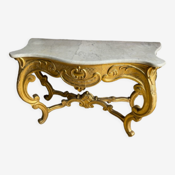 Louis xv 19's style gilded console