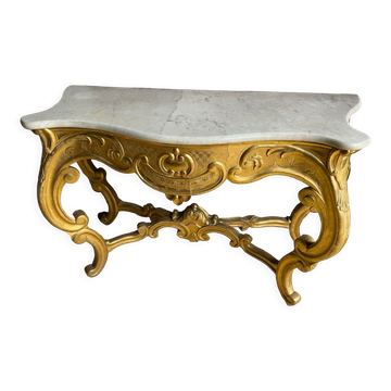 Louis xv 19's style gilded console