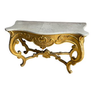 Louis xv 19's style gilded console